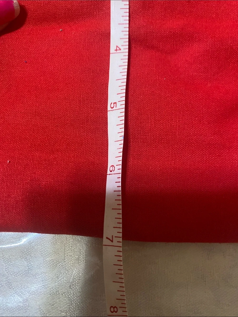 Canvas Tote Bag in Cream and Red unisex open to Offers New